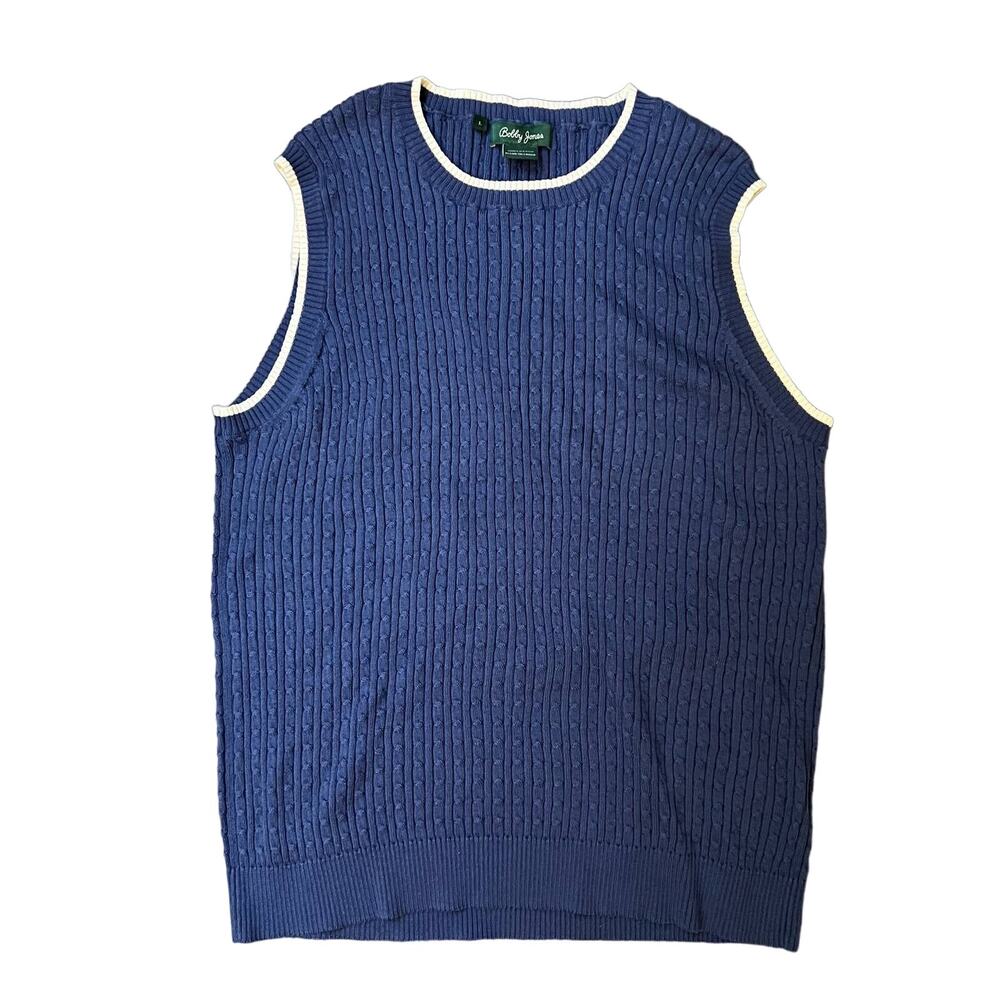 (SALE 5/$25) Vintage Bobby Jones 100% Cotton Sweater Vest